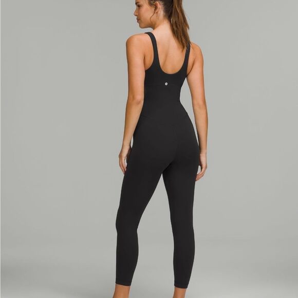 Lululemon align bodysuit Full Length 28” Tank size 2 black - Picture 4 of 8